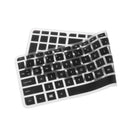Rubber Keyboard SKin Cover Guard Film Protector for HP Pavilion 15inch Clear&Black