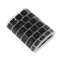 Rubber Keyboard SKin Cover Guard Film Protector for HP Pavilion 15inch Clear&Black