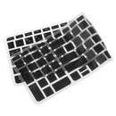 Rubber Keyboard SKin Cover Guard Film Protector for HP Pavilion 15inch Clear&Black