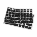Rubber Keyboard SKin Cover Guard Film Protector for HP Pavilion 15inch Clear&Black