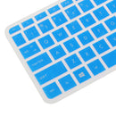 Soft Gel Keyboard SKin Cover Guard Film Protector for HP Pavilion 15''Clear-Blue