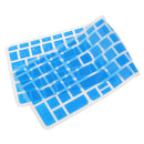 Soft Gel Keyboard SKin Cover Guard Film Protector for HP Pavilion 15''Clear-Blue