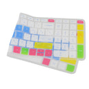 Rubber Keyboard SKin Cover Guard Film Protector for HP Pavilion 15Â‘Â’ White&Blue