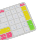 Rubber Keyboard SKin Cover Guard Film Protector for HP Pavilion 15Â‘Â’ White&Blue