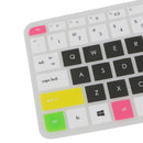 Silicone Keyboard SKin Cover Guard Film Protector for HP Pavilion 15inch White&Black