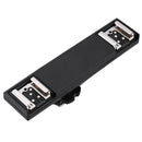 Dual Hot Shoe Flash Speedlite Bracket Splitter For Nikon DSLR Camera