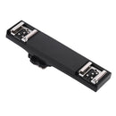 Dual Hot Shoe Flash Speedlite Bracket Splitter For Nikon DSLR Camera