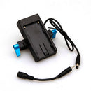F970 Battery Mount Plate Power Supply 15mm Rod Clamp for BMPCC BMCC Camera