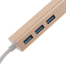 USB-C USB 3.1 Type C to RJ45 Lan Adapter HUB For Macbook PC Laptop Gold
