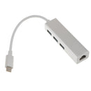 USB-C USB 3.1 Type C to RJ45 Lan Adapter HUB For Macbook PC Laptop Silver