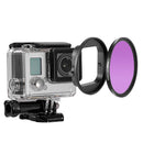 6 Pieces 52mm Professional Lens Filter Accessory Kits for Gopro Hero 3 4 camera