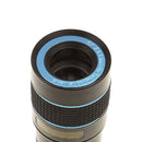 Telescope Camera Lens HD 8X Optical Telescope Camera Lens for Mobile Phone with Universal Clip Suitable for iPhone Samsung Asus Sony iPad Blue