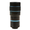 Telescope Camera Lens HD 8X Optical Telescope Camera Lens for Mobile Phone with Universal Clip Suitable for iPhone Samsung Asus Sony iPad Blue