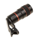 Telescope Camera Lens HD 8X Optical Telescope Camera Lens for Mobile Phone with Universal Clip Suitable for iPhone Samsung Asus Sony iPad Red