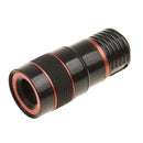 Telescope Camera Lens HD 8X Optical Telescope Camera Lens for Mobile Phone with Universal Clip Suitable for iPhone Samsung Asus Sony iPad Red