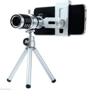 12X Zoom Mobile Phone Camera Mini Clip-on Telescope Objective Lens for iPhone 5 6 7 Samsung Galaxy S6 S7