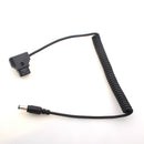 Coiled D-Tap to Straigth DC Cable for DSLR Rig Power V-Mount Anton Battery