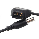 Coiled D-Tap to Straigth DC Cable for DSLR Rig Power V-Mount Anton Battery