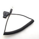 Coiled D-Tap to Straigth DC Cable for DSLR Rig Power V-Mount Anton Battery