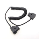 100cm Coiled D-TAP to Dtap M/M Cable for DSLR Rig Cable for Anton Bauer Battery