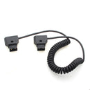 100cm Coiled D-TAP to Dtap M/M Cable for DSLR Rig Cable for Anton Bauer Battery