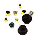 Chrome Custom Full Button Mod Kit Dpad Bumper Trigger For Xbox One Gold