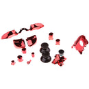 Chrome Custom Full Button Mod Kit Dpad Bumper Trigger For Xbox One Red