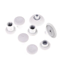 Pack of 8 Bumpers Trigger Bullet Buttons Set for XBOX One Elite Controller White