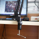 Mic Studio Microphone Suspension Boom Scissor Arm Stand with Shock Mount