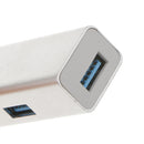 Aluminum USB 3.1 Type-C to USB 3.0 4Port Hub Adapter for Mac PC Phone Silver