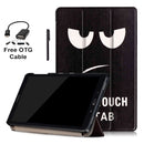 Big Eyes Tri-Fold Wrap Cover Skin Case for Samsung Galaxy TabA10.1 P585/P580