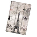 Retro Tower Artificial Leather Folio Case Pattern Cover for Samsung Galaxy Tab A 10.1 P585/P580