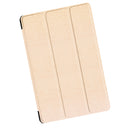 Golden Tri-Fold PU Leather Smart Stand Case for Samsung Galaxy Tab A 10.1 P585/P580