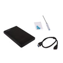 Black Silicone USB3.0 2.5'' External Hard Drive Mobile Disk HDD Enclosure/Case Box