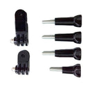 Three-Way Pivot Arm Assembly Extension + Thumb Knob Screws for GoPro Hero