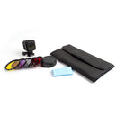58mm Lens Filter Adaptor + CPL UV ND2 Red Yellow Purple Filter Set Round Circle for Gopro Hero 4 Session
