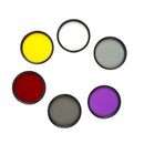 58mm Lens Filter Adaptor + CPL UV ND2 Red Yellow Purple Filter Set Round Circle for Gopro Hero 4 Session