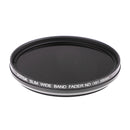 FOTGA Fader Variable Adjustable ND Filter ND2 to ND400 for DSLR Camera 55mm