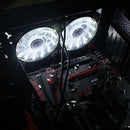 3-4Pin 15 LED Light Neon Quite 120mm PC Computer Case CPU Cooling Fan White