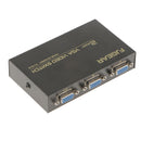 2 In 1 Out VGA Manual Sharing Selector Switch Switcher Box For LCD PC MC