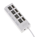 Slim 4-Port USB 2.0 Hub High Speed Portable Compact Adapter For PC Laptop