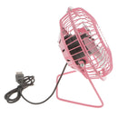 4'' Desktop Mini Fans Table for Laptop Cooler Cool Small USB Powered Pink