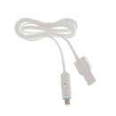 2 in 1 USB Data Charging Charger Cable OTG Cord for Android Phones iPhone White