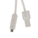 2 in 1 USB Data Charging Charger Cable OTG Cord for Android Phones iPhone White