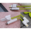 2 in 1 USB Data Charging Charger Cable OTG Cord for Android Phones iPhone Green