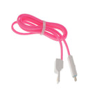 2 in 1 USB Data Charging Charger Cable OTG Cord for Android Phones iPhone Rose Red