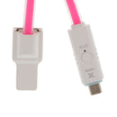 2 in 1 USB Data Charging Charger Cable OTG Cord for Android Phones iPhone Rose Red