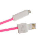 2 in 1 USB Data Charging Charger Cable OTG Cord for Android Phones iPhone Rose Red