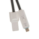 2 in 1 USB Data Charging Charger Cable OTG Cord for Android Phones iPhone Black