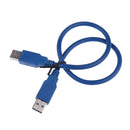 USB 3.0 SATA 2.5" Hard Drive External Enclosure HDD Mobile Disk Case for Laptop Desktop Blue
